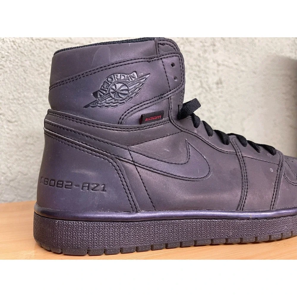 Size 11 Jordan 1 High Zoom Fearless Mens Black Good Iridescent BV0006-900